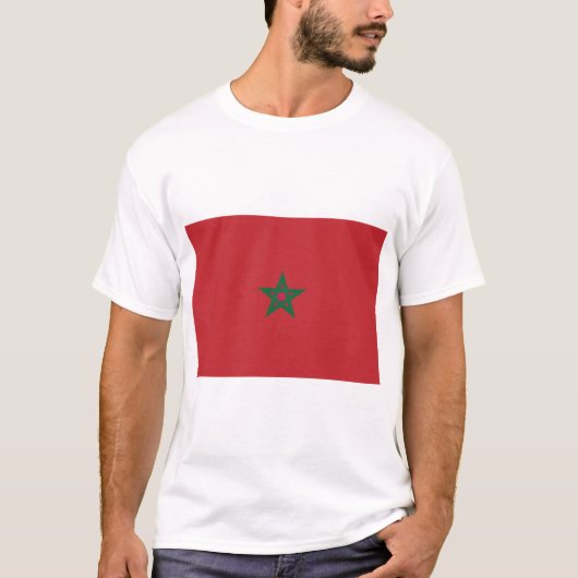 Marokko-Flagge T-Shirt (Vorderseite)