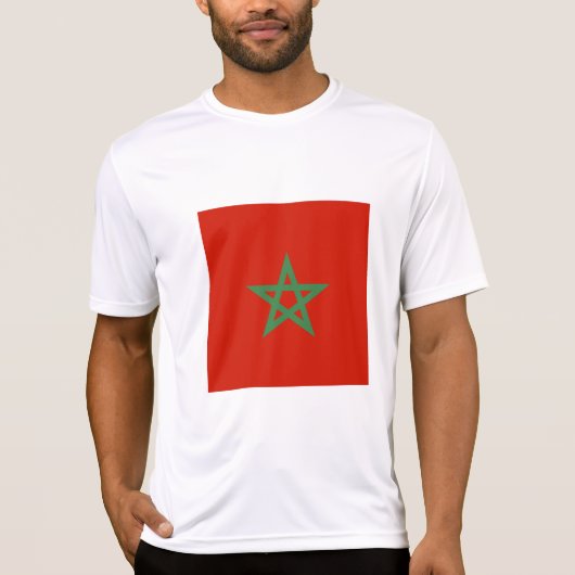 Marokko-Flagge T-Shirt (Vorderseite)