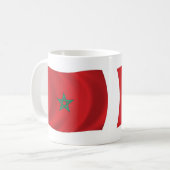 Marokko Flagge Tasse (Vorderseite Links)