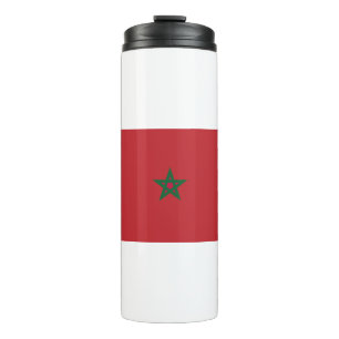 Marokko-Flagge Thermosbecher