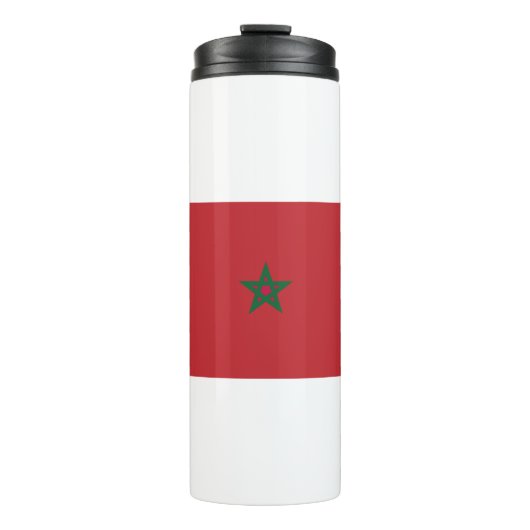 Marokko-Flagge Thermosbecher (Vorderseite)