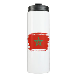 Marokko-Flagge Thermosbecher