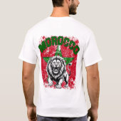 Marokko-Flagge und Atlaslöwe  T-Shirt (Rückseite)