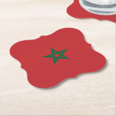 Marokko-Flagge Untersetzer (angewinkelt)