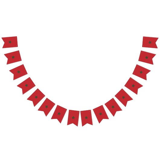 Marokko-Flagge Wimpelkette (Alle)