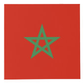 Marokko-Flagge Würfel (Vorderseite)