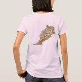 Marokko Flagge x Karte T - Shirt (Rückseite)