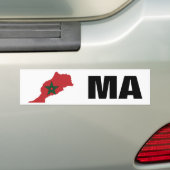Marokko-Flaggen-Karte Autoaufkleber (Auf Auto)