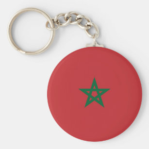 Schlüsselanhänger Marokko Flagge Fahne 
