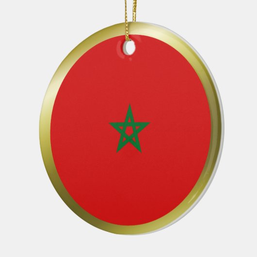 Marokko-Flaggen-Verzierung Keramikornament (Links)