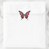 Marokko Frack Butterfly Flag Quadratischer Aufkleber (Tasche)