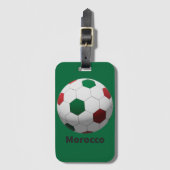 Marokko Fußball Gepäckanhänger (Vorderseite Vertikal)