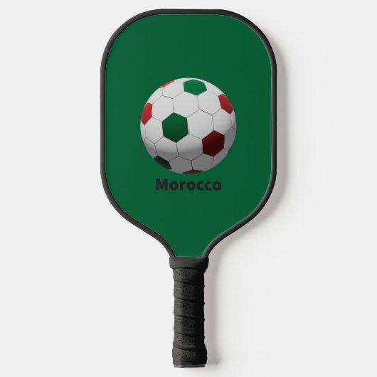 Marokko Fußball Pickleball Schläger (Vorderseite)