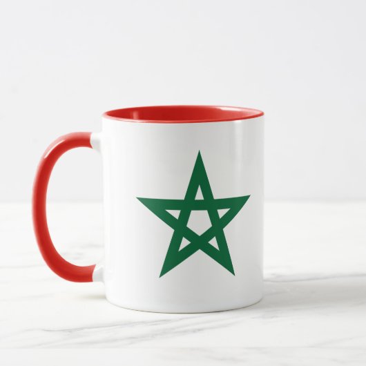 Marokko Fußballflagge Tasse (Links)