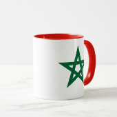 Marokko Fußballflagge Tasse (VorderseiteRechts)