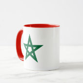 Marokko Fußballflagge Tasse (Vorderseite Links)