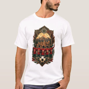 Marokko Fußballmannschaft Vintage T-Shirt Marokk