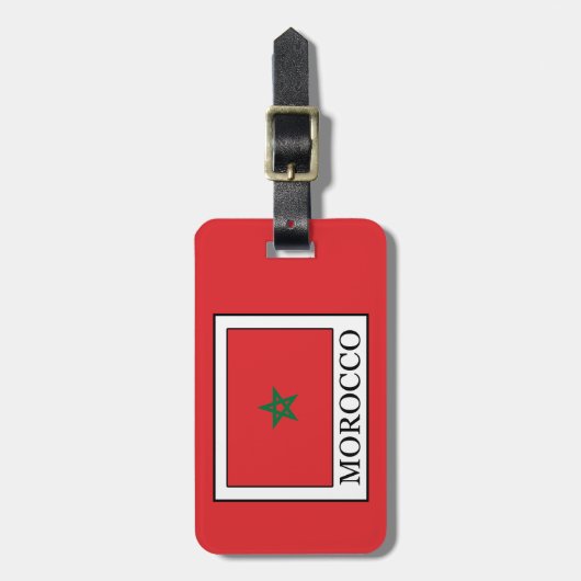 Marokko Gepäckanhänger (Vorderseite vertikal)
