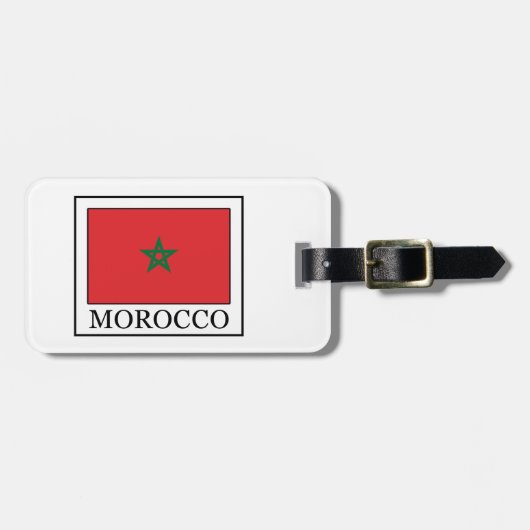 Marokko Gepäckanhänger (Vorderseite horizontal)