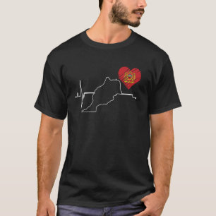 Marokko-Geschenkflagge Marokko marokkanisch Berber T-Shirt