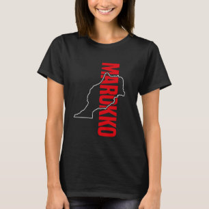 Marokko-Geschenkflagge Marokko marokkanisch Berber T-Shirt