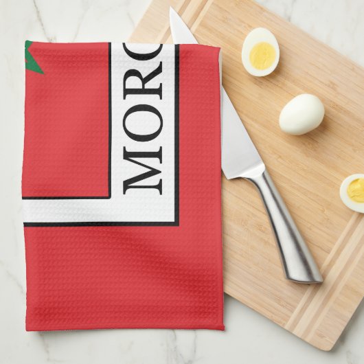 Marokko Geschirrtuch (Viertel Falte)