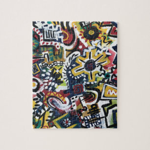 Marokko-Hand bemalt Moderne Kunst Puzzle