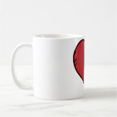 Marokko Herzliche marokkanische Flagge Kaffeetasse (Links)