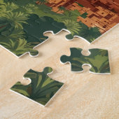 Marokko Illustration Reise Kunst Vintage Puzzle (Seite)