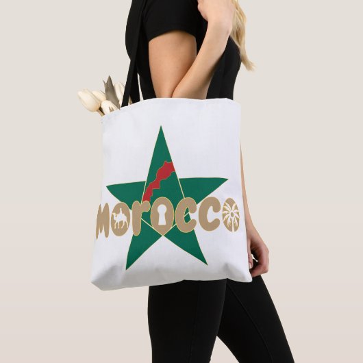 Marokko ist Identität, mit Stolz übergeben Tasche (Von Nahem)