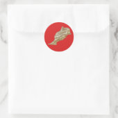 Marokko Kartenaufkleber Runder Aufkleber (Tasche)