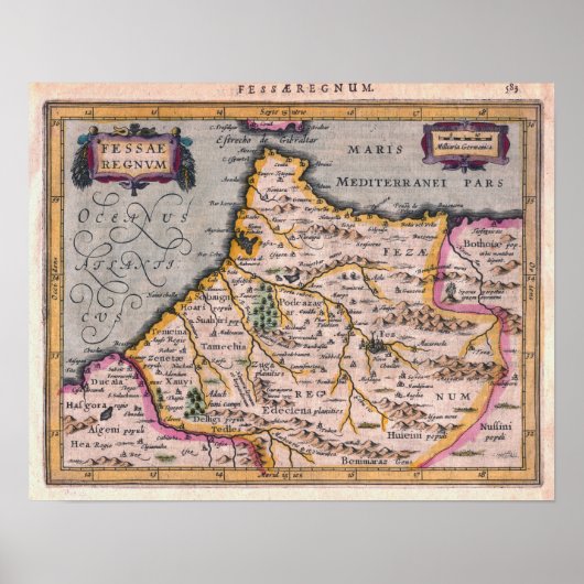 Marokko - Königreich Fez - Poster (Vorne)