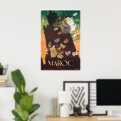 Marokko Kunst Reiseplakatdruck Moroccanation Poster (Heimbüro)