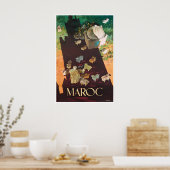 Marokko Kunst Reiseplakatdruck Moroccanation Poster (Küche)