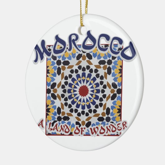 Marokko-Land des Wunders Keramik Ornament (Links)