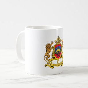 Marokko Landeswappen Symbol Emblem Flagge Kaffeetasse