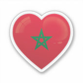 Marokko Liebe Icon Aufkleber (Vorderseite)
