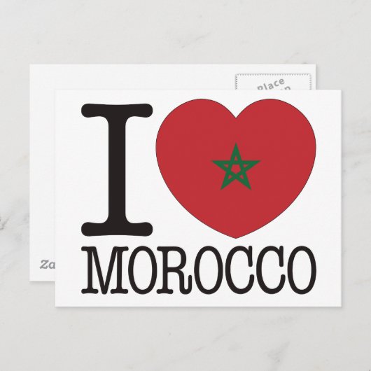 Marokko Liebe V2 Postkarte (Vorne/Hinten)