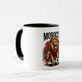 Marokko Löwe Fußball Fan 2026 Tasse (Vorderseite Links)