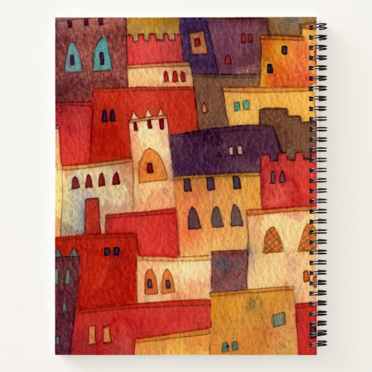 Marokko Malerei Notizblock (Rückseite)