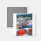 Marokko | Marokkanisch | marokkanische Küche | Mar Magnet (Vorderseite/Rückseite)