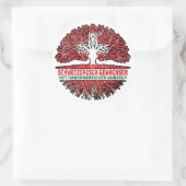 Marokko Marokkanisch Schweizer Schweiz Baum Wurzel Runder Aufkleber (Tasche)