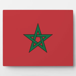 Marokko - marokkanische Flagge Fotoplatte
