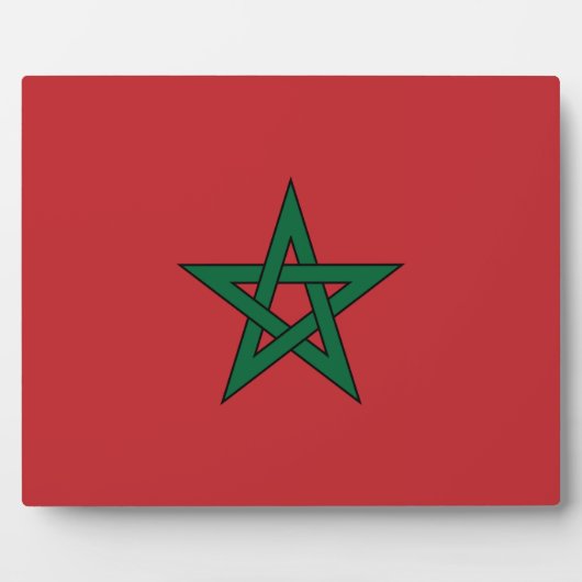 Marokko - marokkanische Flagge Fotoplatte (Vorderseite)