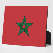 Marokko - marokkanische Flagge Fotoplatte (Seite)