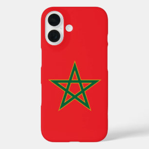 Marokko Marokkanische Flagge Fußball Fan iPhone 16 Hülle