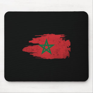 Marokko Marokkanische Flagge Fußball Fan  Mousepad
