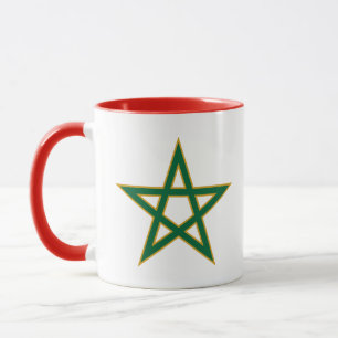 Marokko Marokkanische Flagge Fußball Fan Tasse