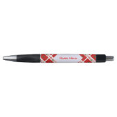 Marokko Marokkanische Flagge geteert Rot Personali Kugelschreiber (Vorderseite)