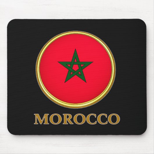 Marokko - Marokkanische Flagge Mousepad (Vorne)
